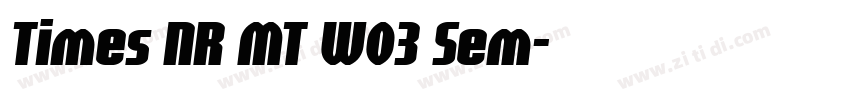 Times NR MT W03 Sem字体转换 Times NR MT W03 Sem字体转换